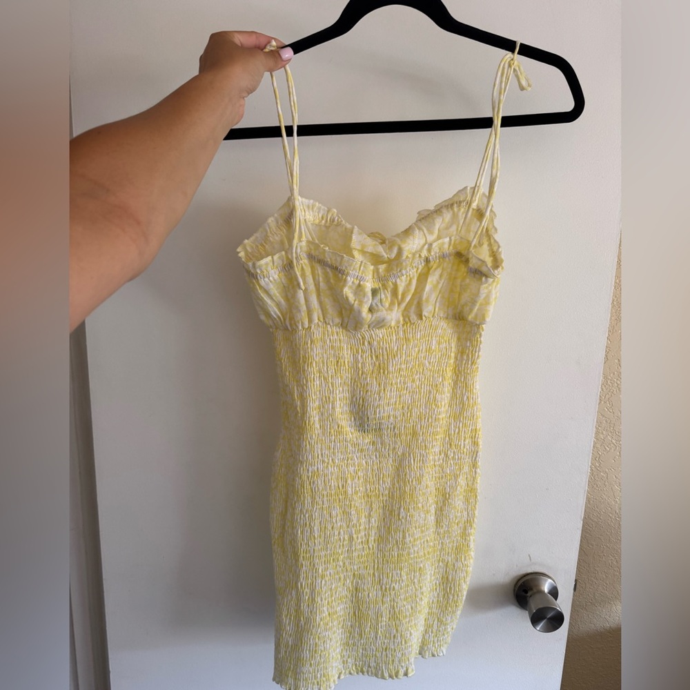 Yellow Spaghetti Strap Dress
